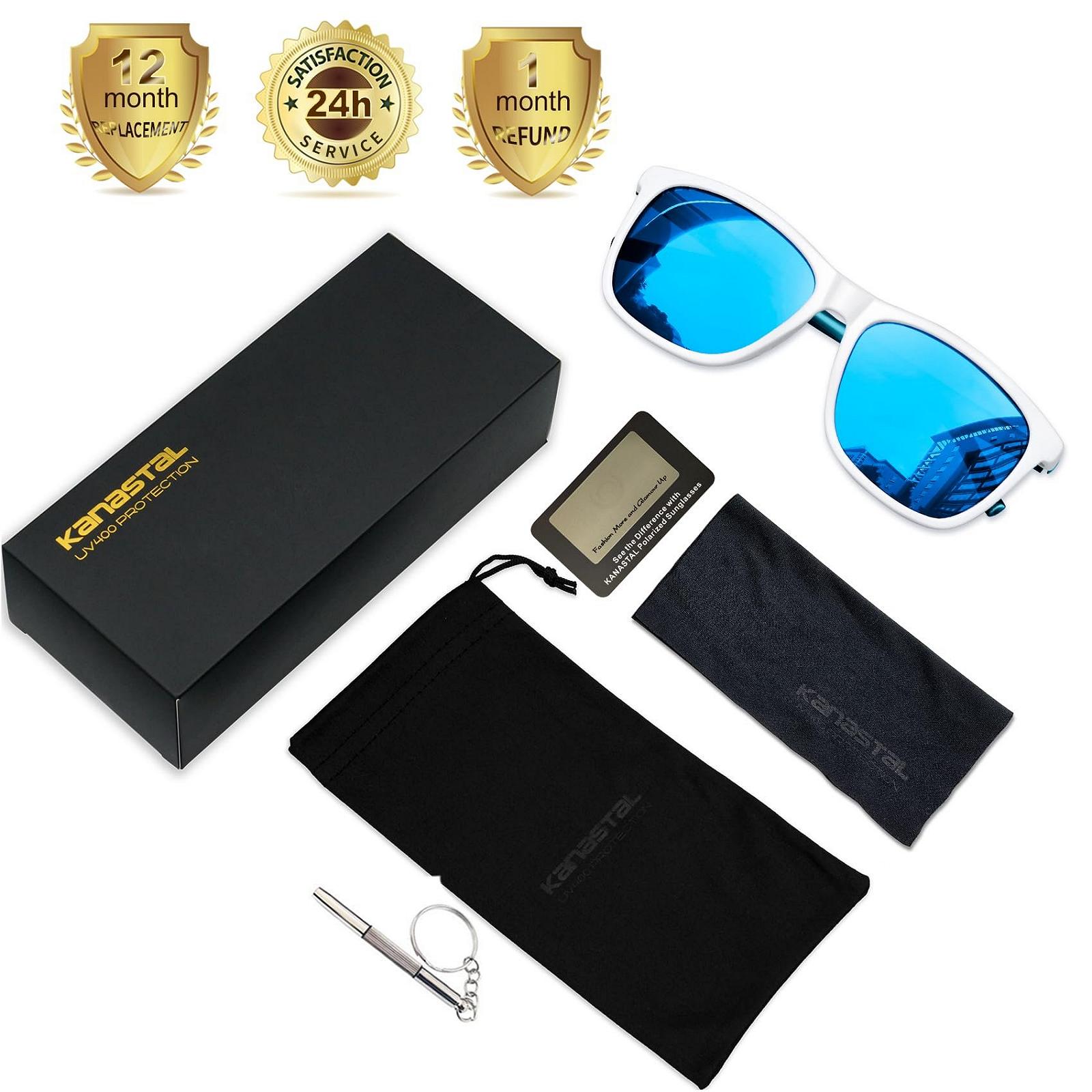 Поляризованные солнцезащитные очки Kanastal для мужчин и женщин, ретро, классические, зеркальные, защита UV400 для путешествий, фото №7 Поляризованные солнцезащитные очки Kanastal для мужчин и женщин, ретро, классические, зеркальные, защита UV400 для путешествий, фото №7