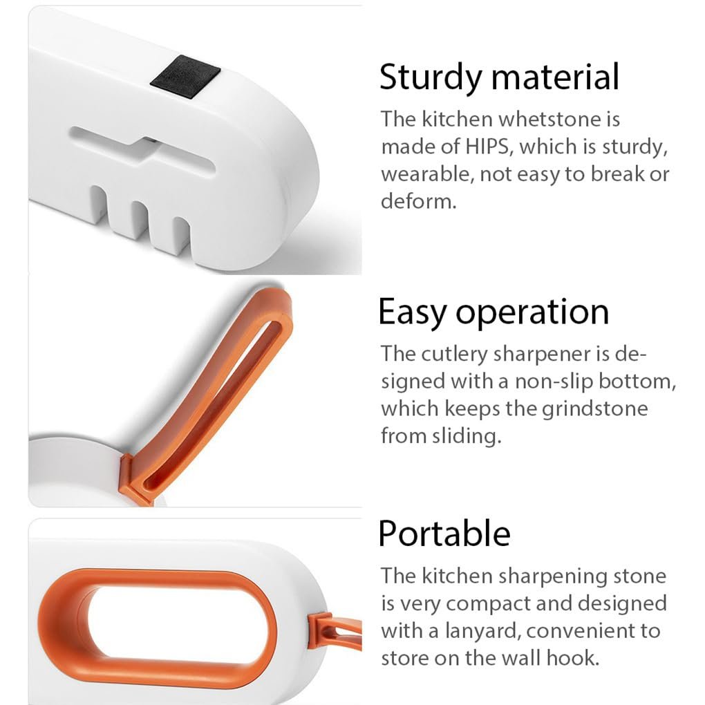 Точильный камень ручной настольный мини для кемпинга и барбекю Белый, фото №9 Точильный камень ручной настольный мини для кемпинга и барбекю Белый, фото №9