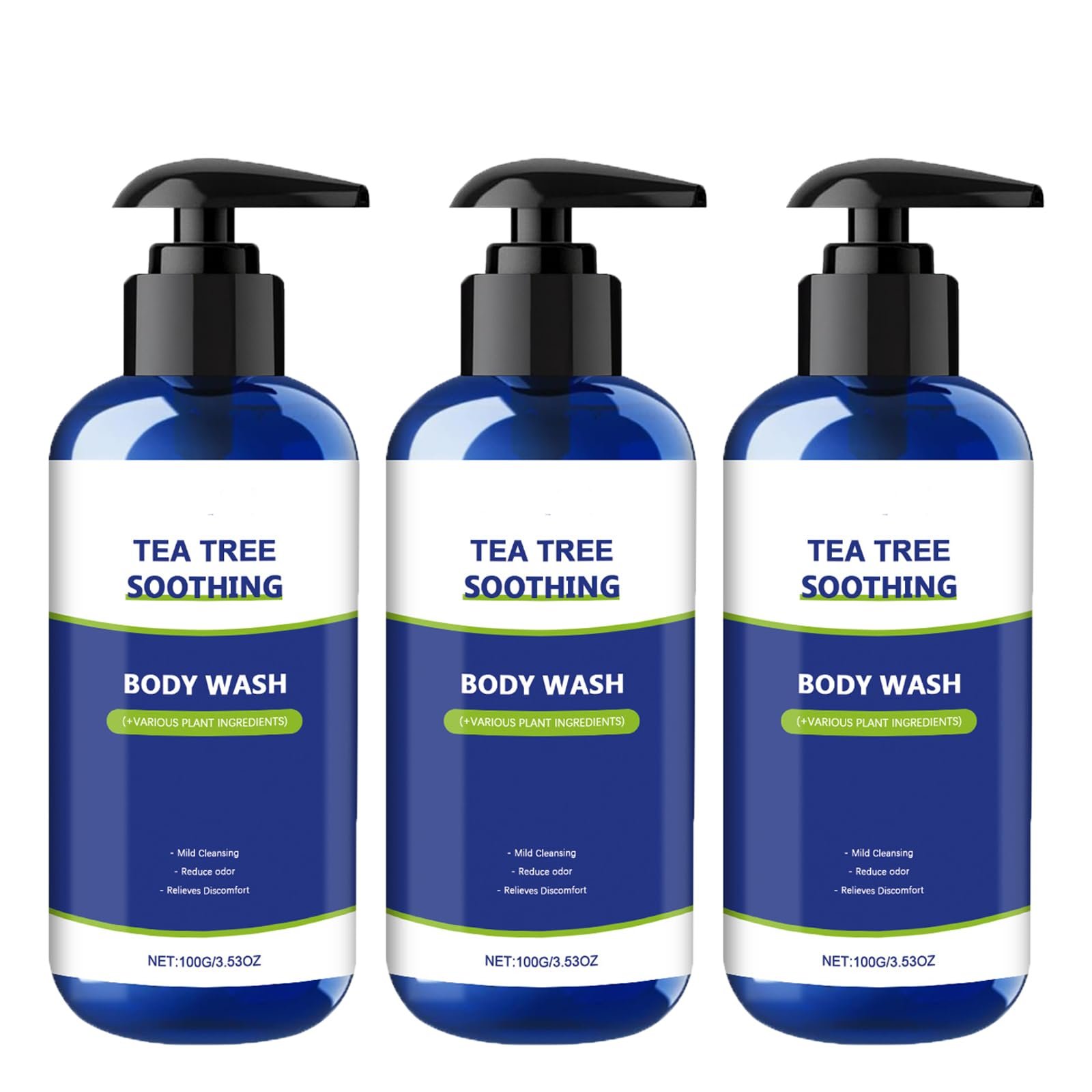 Гель для душу Tea Tree Очищувальний 3 шт., фото №1