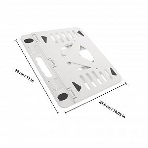 Подставка для ноутбука складная Регулируемая пластиковая подставка с теплоотводом Стабильное основание Эргономичная поддержка для ноутбука synthetic.ua - Фото 1