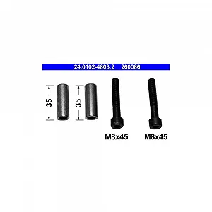 Комплект направляючих втулок гальмівного супорта ATE 24.0102-4803.2 передній міст - Фото 1