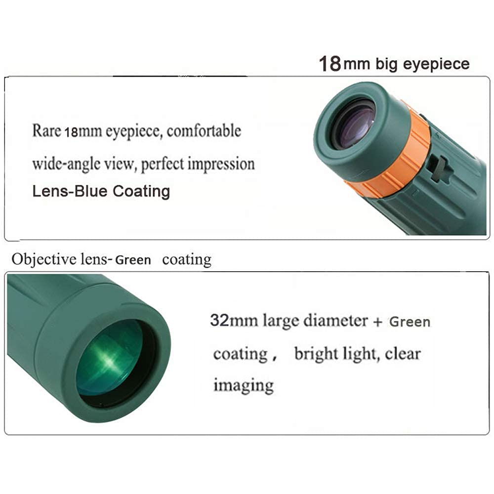 Монокуляр Telescope 9x32 High Power Portable BAK4 Prism FMC Lens Monocular, фото №4