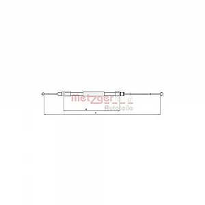 Трос стоянкового гальма METZGER 10.4159 для BMW MINI задній лівий - Фото 1