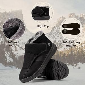 Чоловічі зимові черевики FitVille Extra Wide з застібкою Velcro synthetic.ua - Фото 1