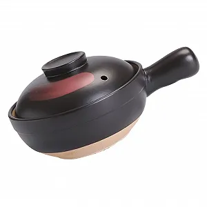 Керамическая кастрюля Традиционная для газовой плиты с нековзною основою компактная - Фото 1