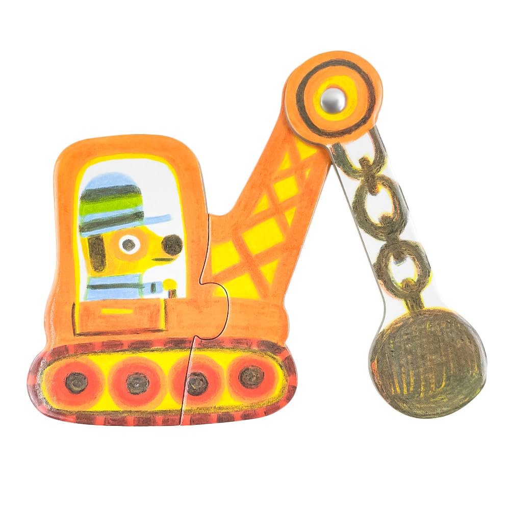 Пазл Djeco Articulated Vehicles Duo 6 пазлів 12 деталей, фото №5