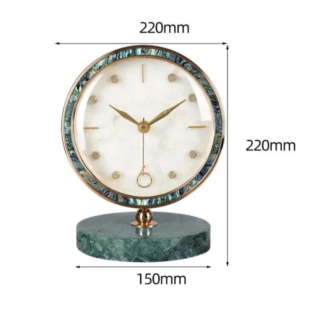 Настільний годинник Yixinzi-2024 Креативний простий з циферблатом у вигляді мушлі, фото №2