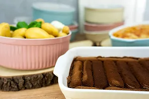 Форма для запекания Classic Pastel Kitchen 33054 Oval Черно-белая 33,5 см synthetic.ua - Фото 1