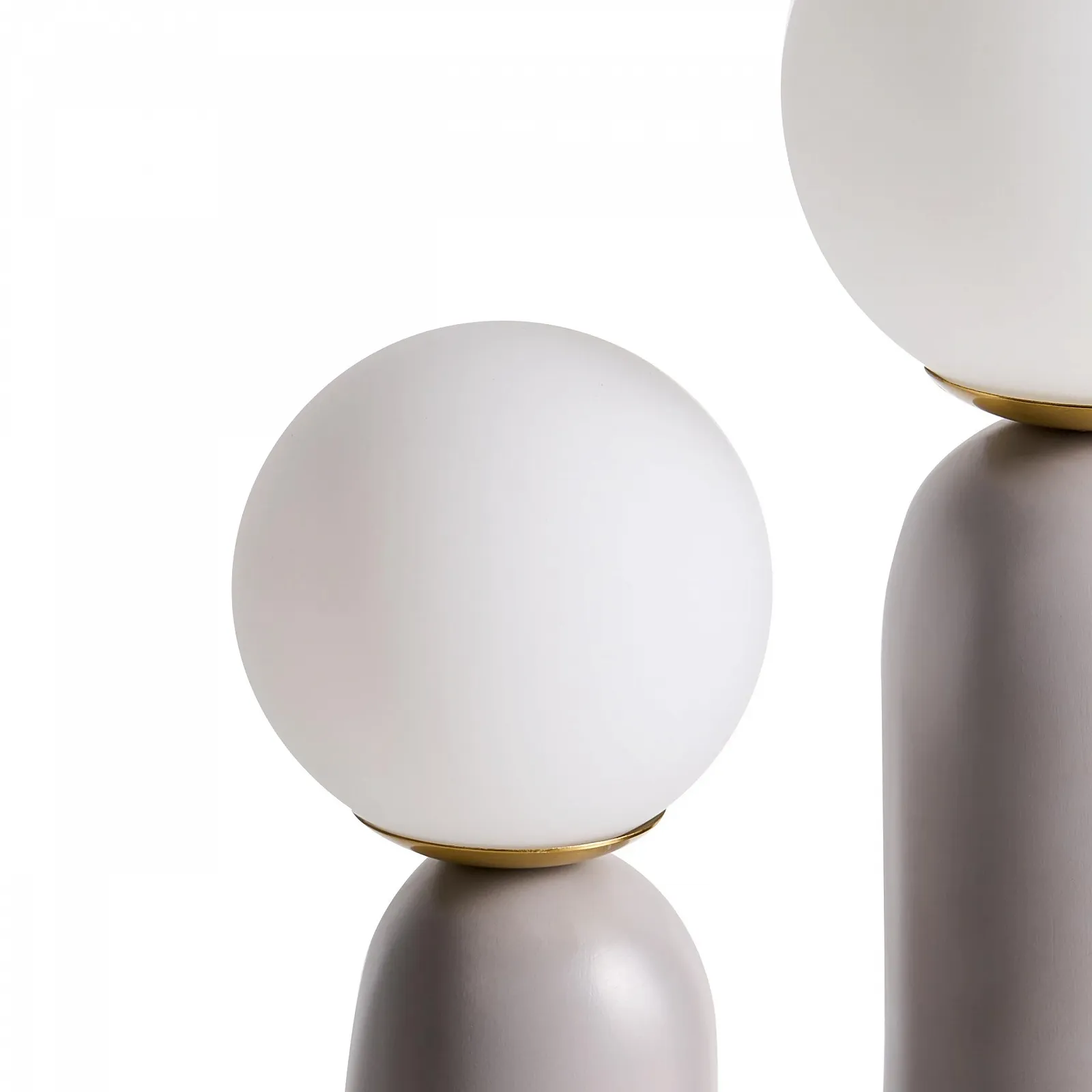 Настільна лампа Beliani Tulun 2 лампи 40 см сучасна Сіра, фото №6