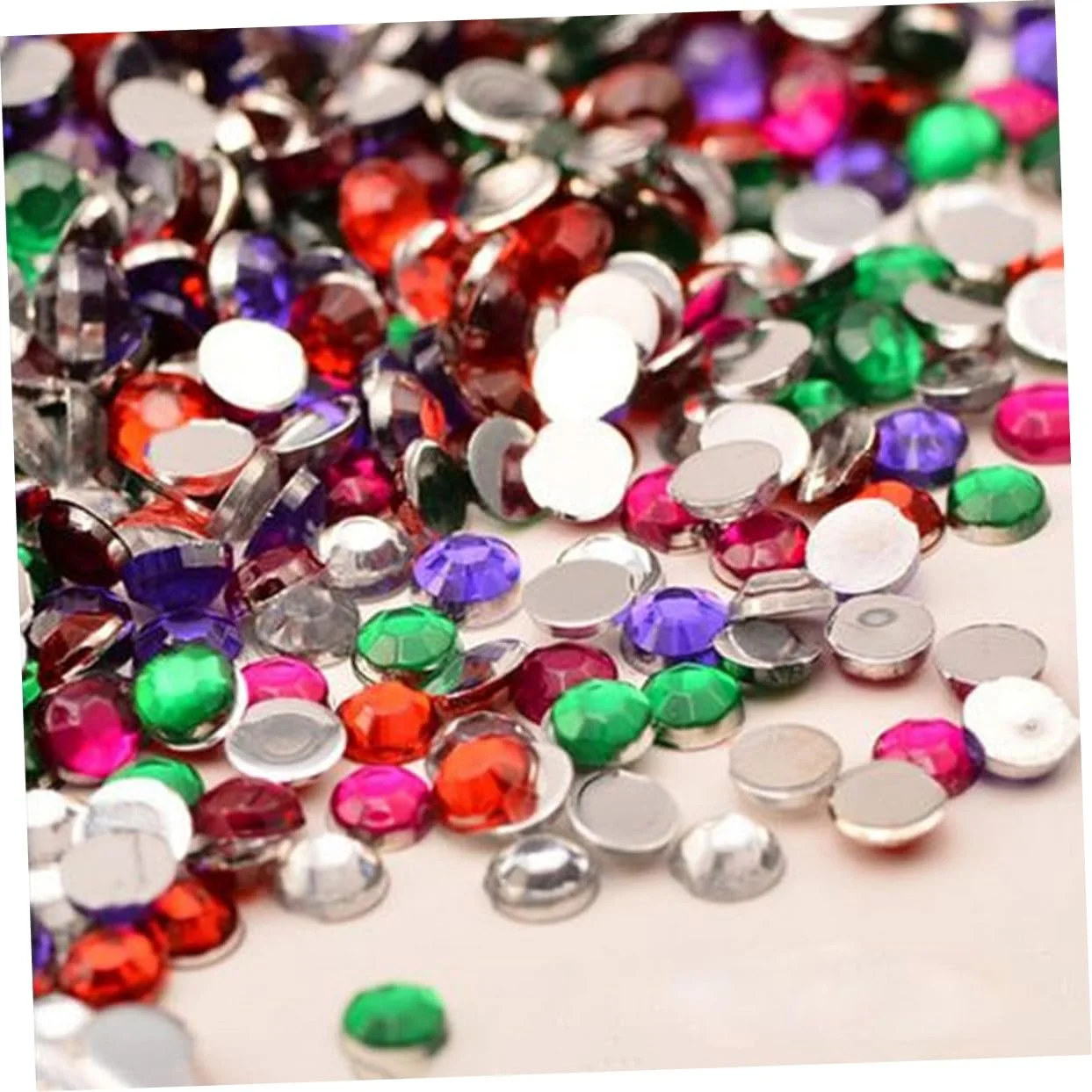 Стразы Акриловые для дизайна ногтей FRCOLOR 4000 шт. Разноцветные, фото №3