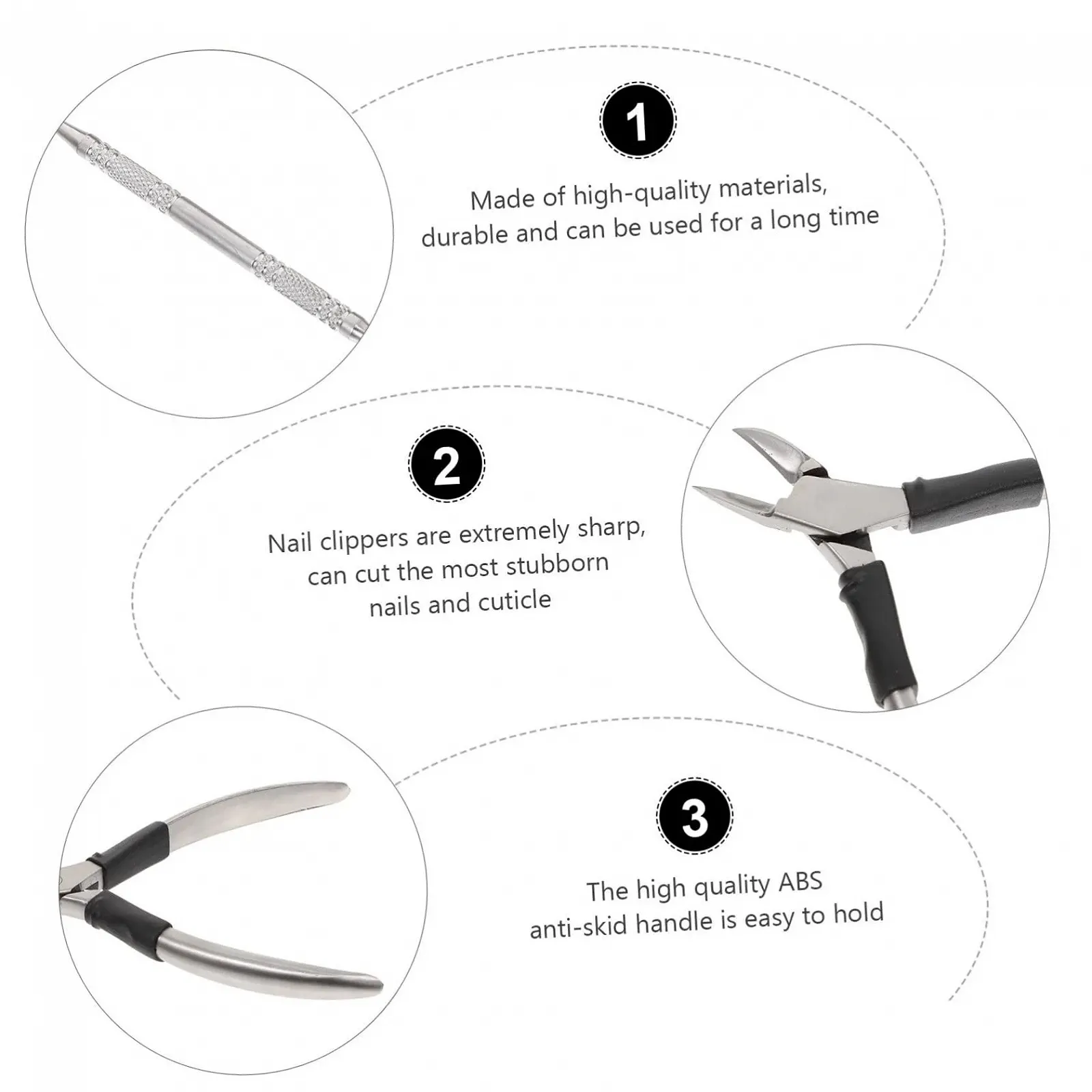 Набор для маникюра Healvian 2 шт Кусачки для кутикулы, нержавеющей стали, фото №5 Набор для маникюра Healvian 2 шт Кусачки для кутикулы, нержавеющей стали, фото №5