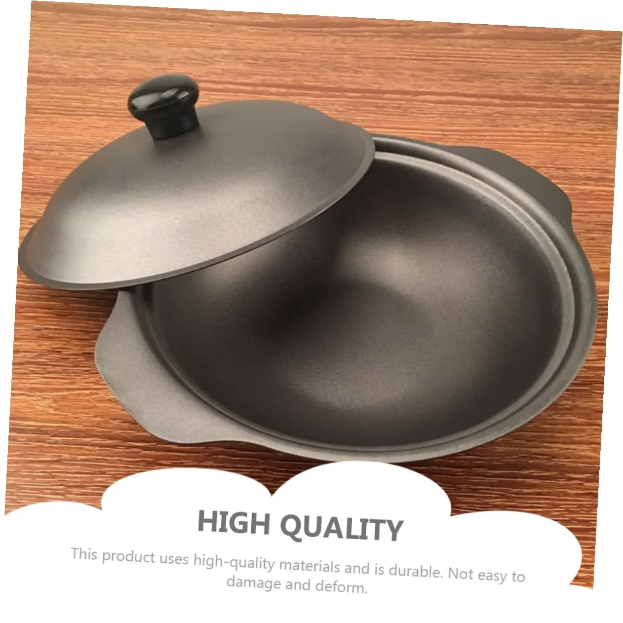 Кастрюля для риса Homoyoyo чугунная с крышкой термостойкая антипригарная, фото №7