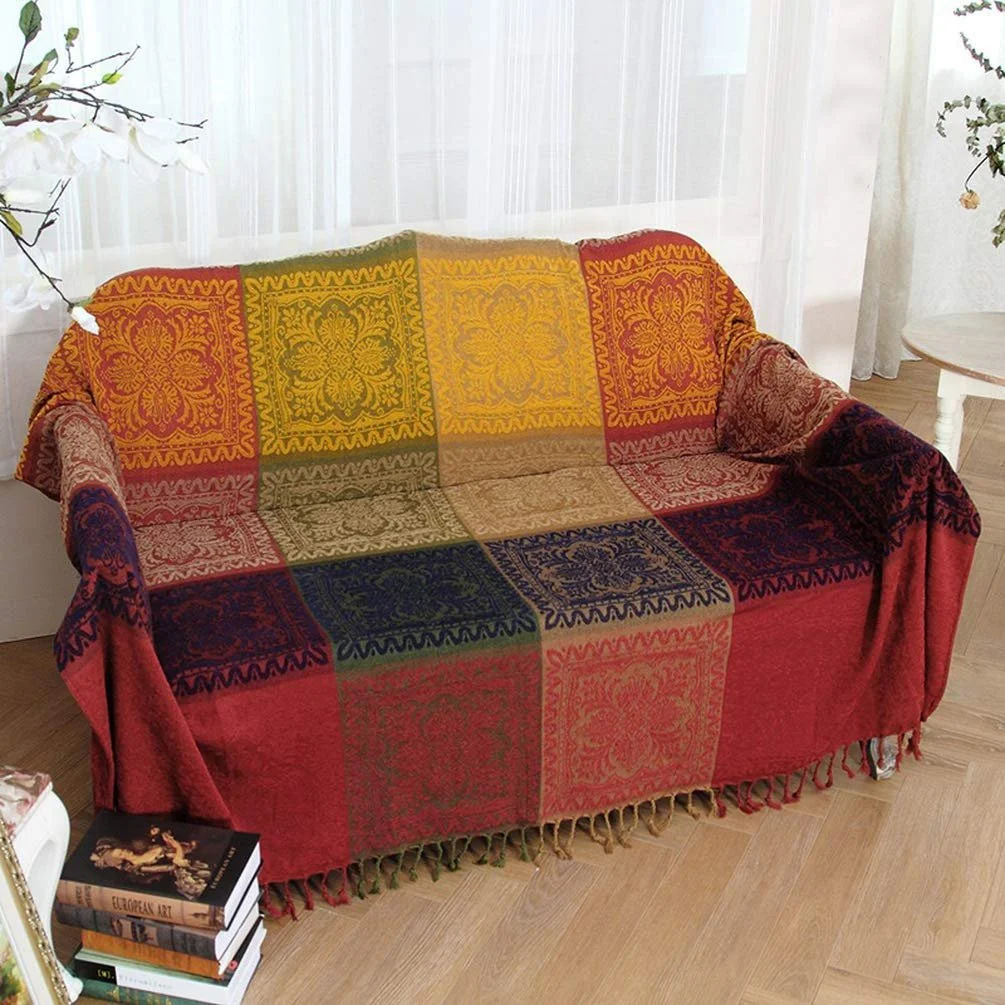 Покрывало Хлопок Jbsceen Красный, 150 см x 190 см, фото №2