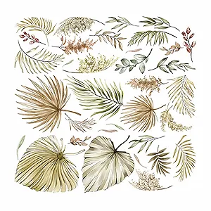 Настінна наклейка Boho Style Plants Самоклеюча 90x30 см 3 шт. - Фото 1