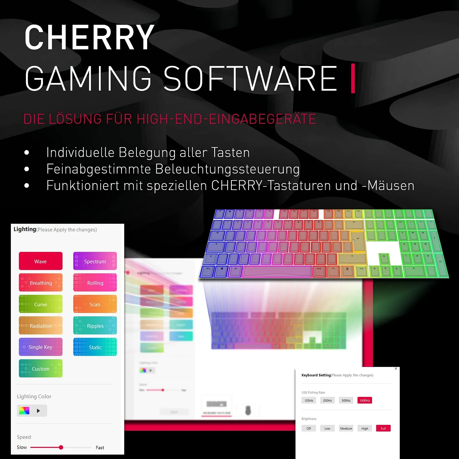 Мышь проводная игровая CHERRY MC 2.1 Сенсор Pixart до 5000 dpi, программируемые кнопки, RGB подсветка, встроенная память, черная, фото №8 Мышь проводная игровая CHERRY MC 2.1 Сенсор Pixart до 5000 dpi, программируемые кнопки, RGB подсветка, встроенная память, черная, фото №8