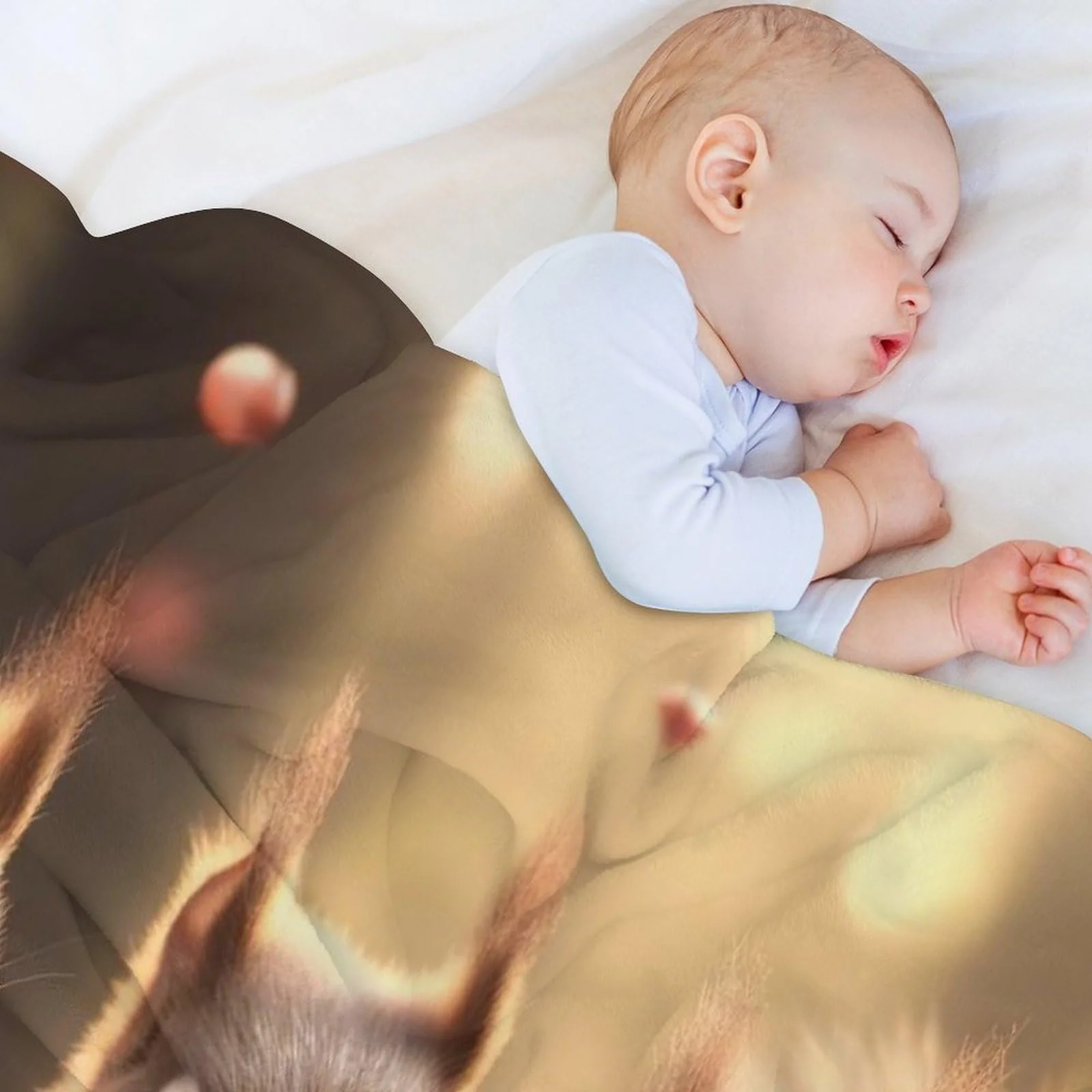 Одеяло PAZZK Cuddly Blanket Фланель Фланель 3D Печать Флисовое одеяло Мягкое одеяло Покрывало для кровати Покрывало для дивана Белка для дивана и кровати (130 x 150 см), фото №4