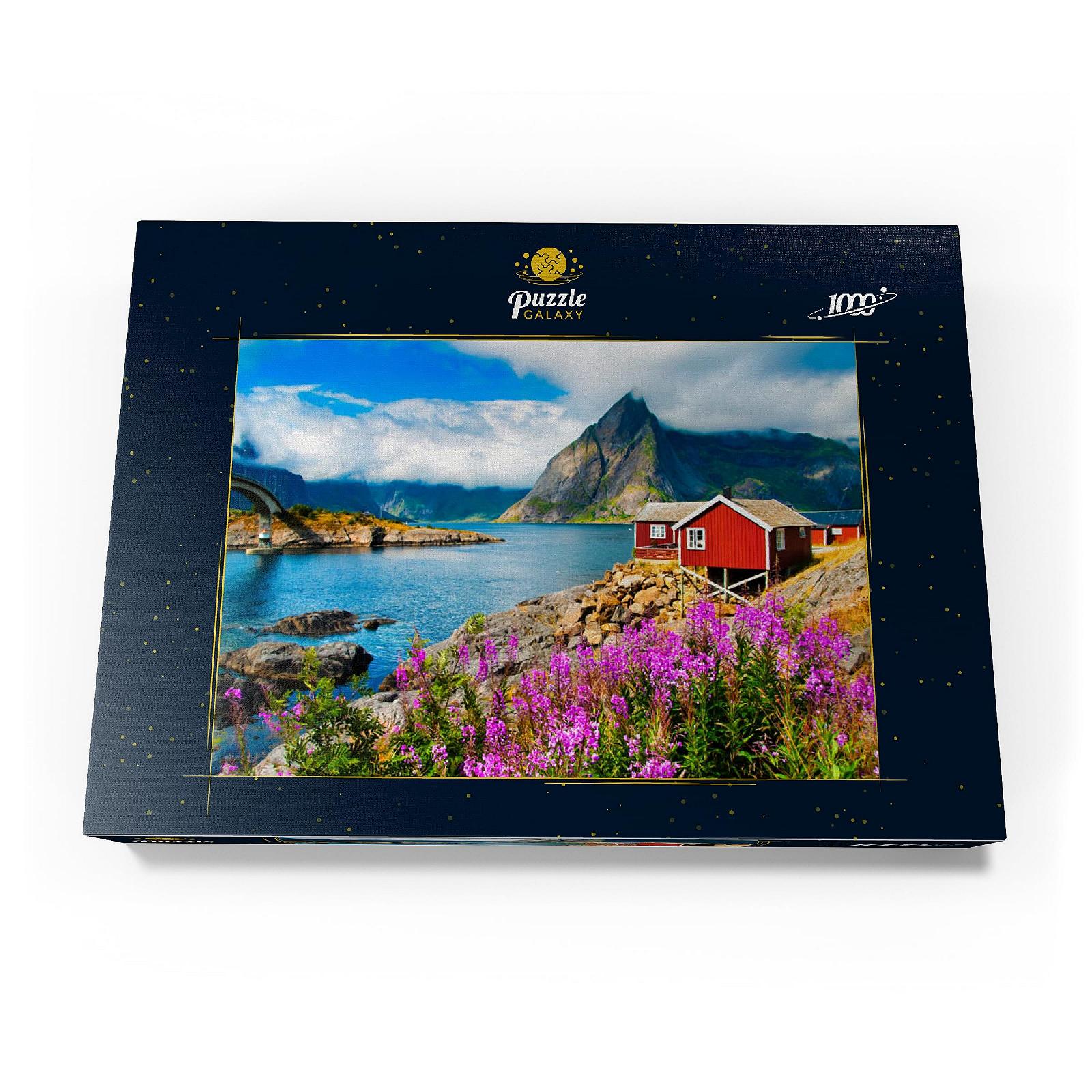 Пазл MyPuzzle MyPuzzle Special Collection Typical Red Fishing Houses in a Harbour on the Lofoten, Norway 1000 элементов Premium, фото №4