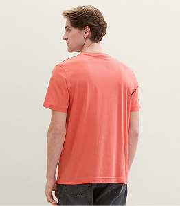 Футболка Men's  1041855ХХ26202 Tom Tailor Кораловий 2XL synthetic.ua - Фото 1