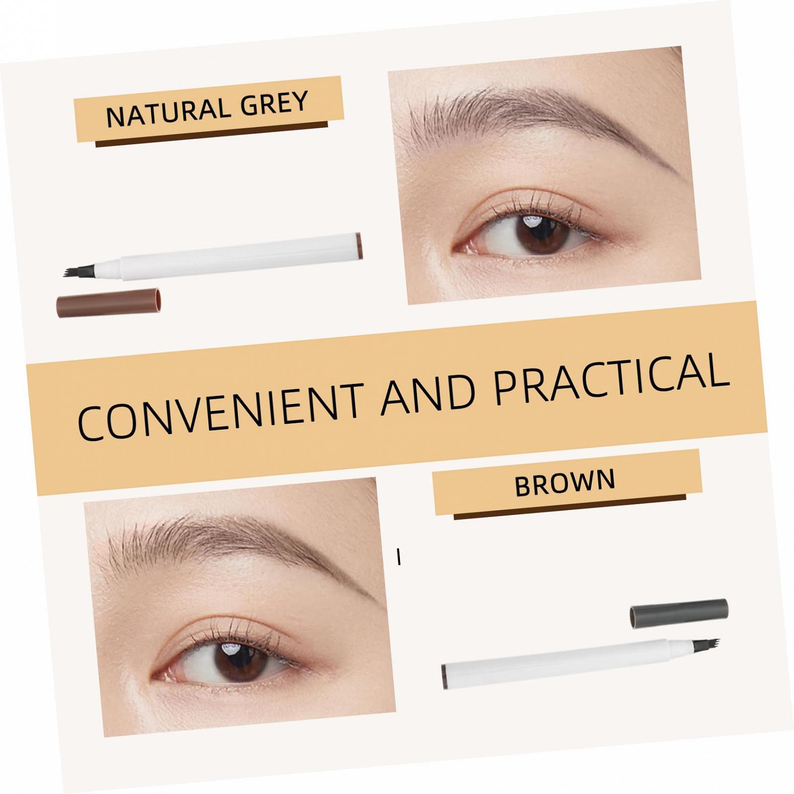 Олівець Healvian 4 шт. Водостійкий Чехол Для Олівців Темно-коричневий, фото №3