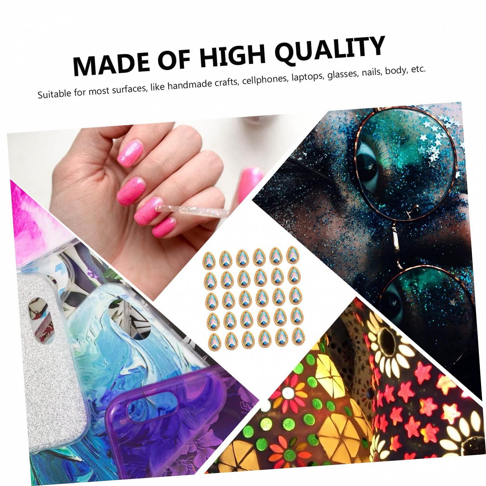 Стразы для ногтей Блестящие для дизайна ногтей 60 шт, фото №3