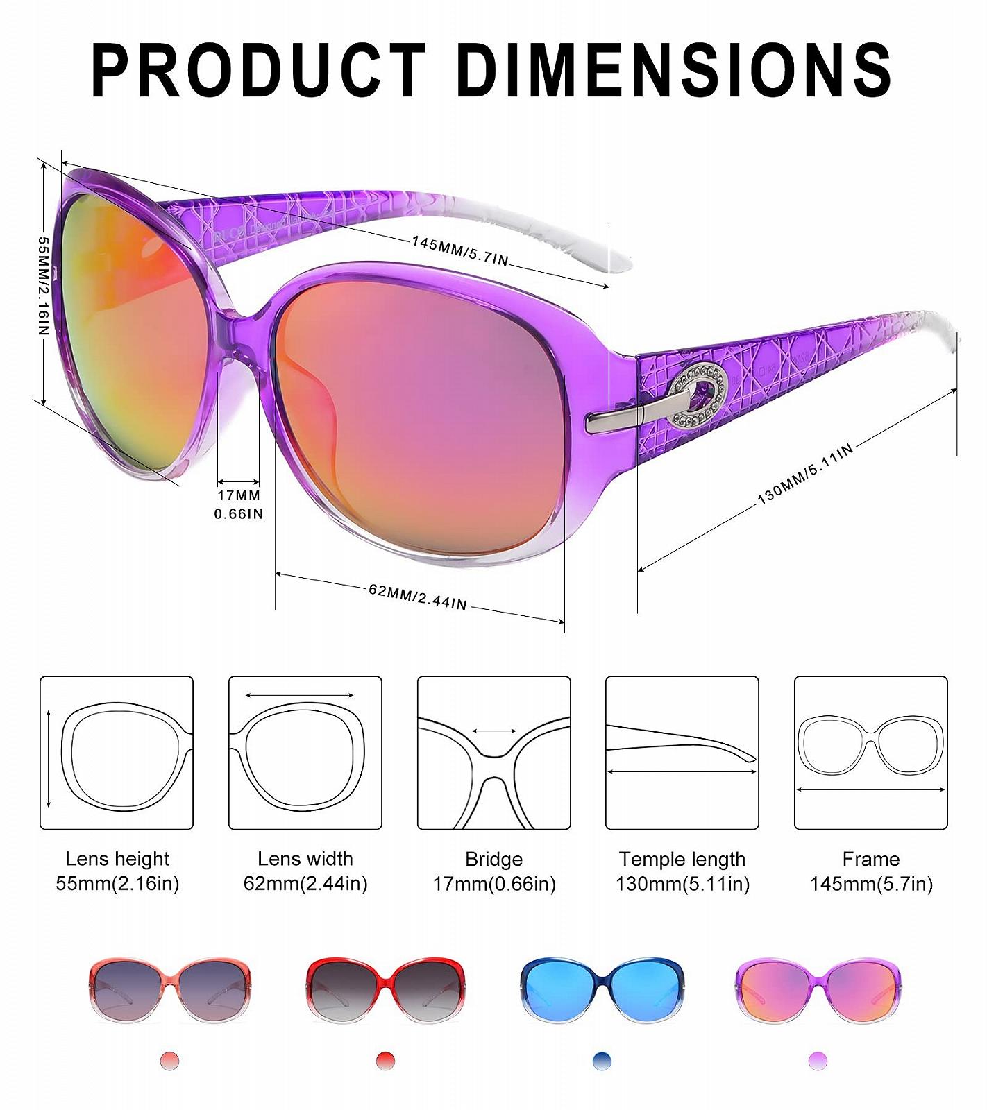 Винтажные очки DUCO для женщин Ретро-очки с защитой UV400 Классическая оправа Дизайнерский стиль 6214, фото №3
