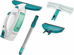 Очиститель окон Leifheit Dry and Clean Complete Set ABS/Silicone/TPR/PA6/Полипропилен/Сталь, 15 x 28 x 31.5 см, бирюзовый/белый - Фото 1