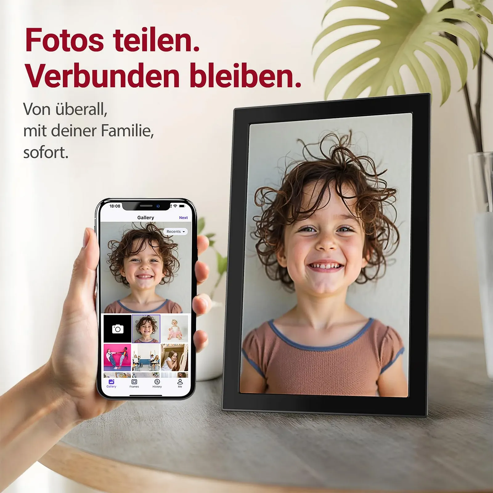 Цифровая фоторамка XORO 10.1 Inch 1280 x 800 HD IPS Touch Display 16 GB WiFi, фото №3