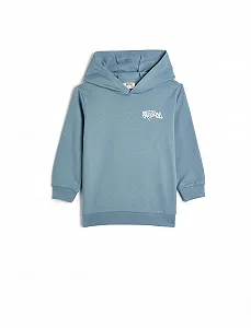 Худи Koton для мальчиков, с длинными рукавами, с граффити, мягкая внутренняя часть, хлопковая толстовка - Фото 1