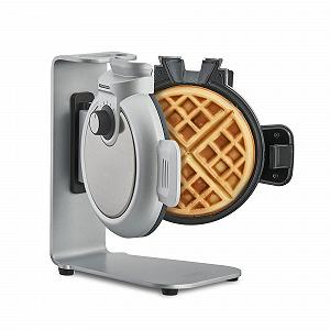 Вафельниця CASO WaffleUp Вертикальна для бельгійських вафель, 5 рівнів підсмажування, з подвійним антипригарним покриттям, срібляста - Фото 1