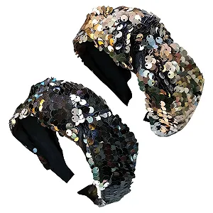 Обруч для волос с блестками (2 шт.) - Фото 1