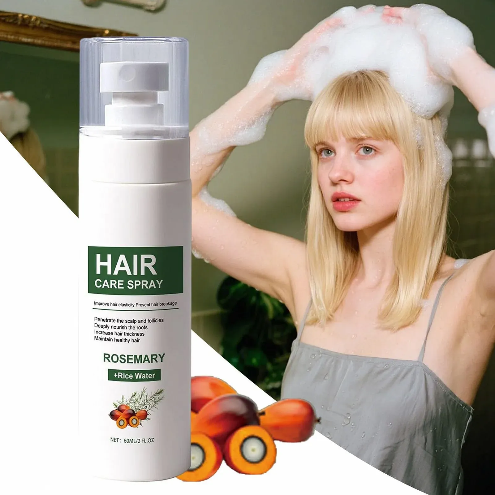 Спрей Uoqpty для росту волосся для жінок - Портативна олія для росту волосся - Косметичні товари для шкіри голови, фото №2 Спрей Uoqpty для росту волосся для жінок - Портативна олія для росту волосся - Косметичні товари для шкіри голови, фото №2