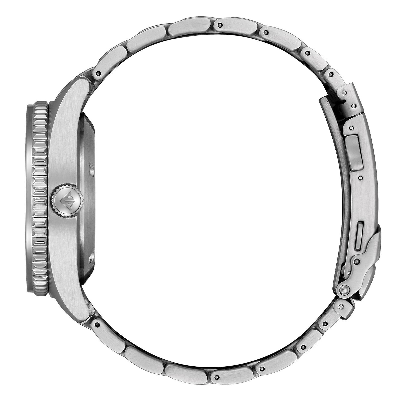 Годинник Citizen Analogue Automatic NY0120-52E для чоловіків з нержавіючої сталі, срібний, спортивний, фото №3