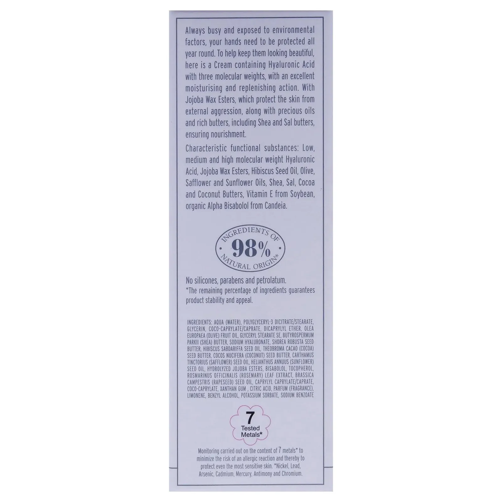 Крем для рук L'Erbolario Гіалуронова Кислота Потрійна Дія, 75 мл, фото №3