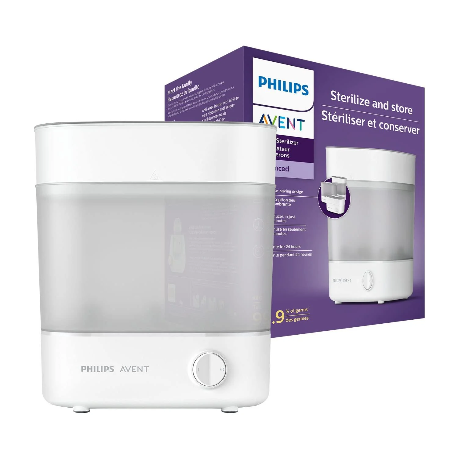 Подарунковий набір Philips Avent: електричний молоковідсмоктувач SCD340/31 та стерилізатор SCF291/00, BPA-Free, фото №4 Подарунковий набір Philips Avent: електричний молоковідсмоктувач SCD340/31 та стерилізатор SCF291/00, BPA-Free, фото №4