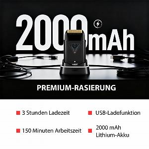 Сеточная электробритва VGR 334 Double Foil 10000 об/мин Vector Motor с зарядной станцией и сумкой synthetic.ua - Фото 1