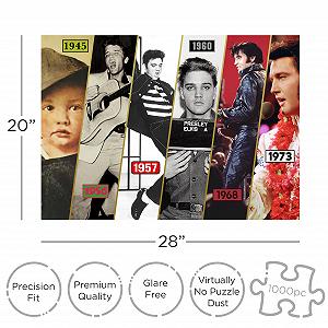Пазл AQUARIUS Elvis Timeline 1000 деталей Без відблисків 50.8 x 71.12 см synthetic.ua - Фото 1