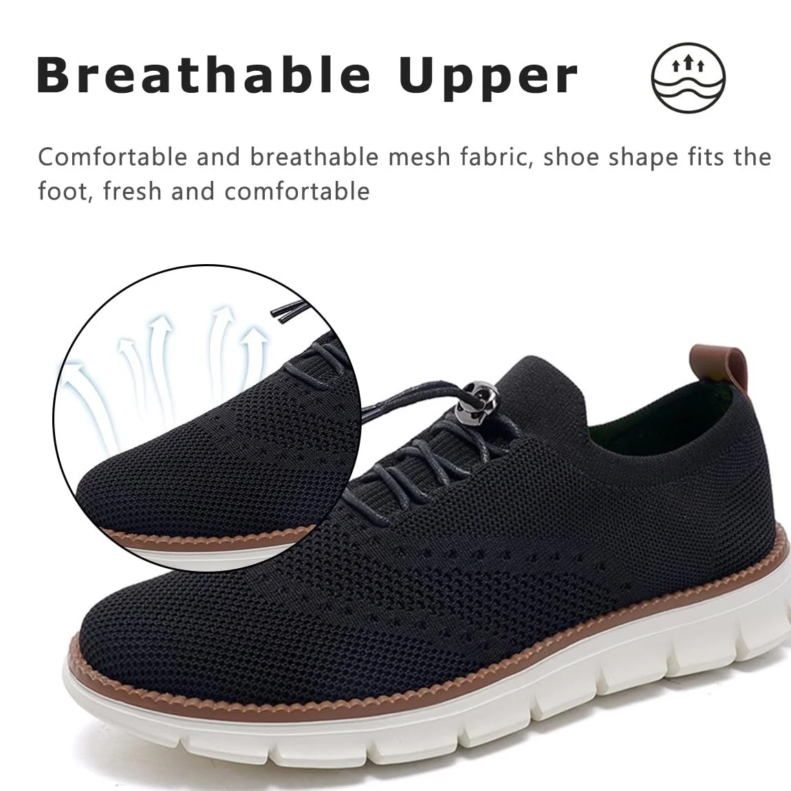 Кросівки Sudychen Breeze Urban Чоловічі Сітка Оксфорди Легкі Повсякденні Сліпони Дихаючі Елегантні Wearbreeze, фото №2