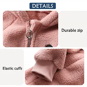 Флисовая куртка Maeau Детская для мальчиков и девочек Куртка с капюшоном Длинные рукава Детская куртка для активного отдыха Зимняя теплая 90-140 synthetic.ua - Фото 1