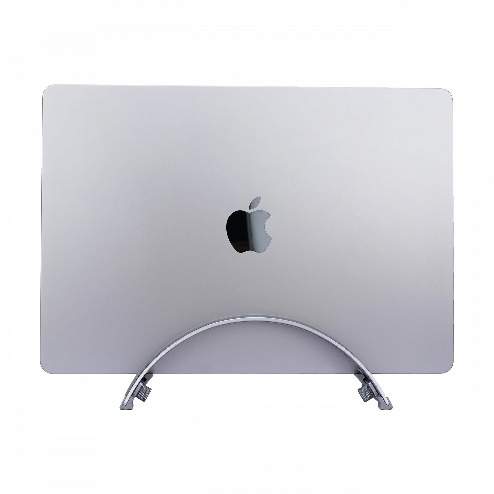 Підставка вертикальна регульована Алюміній 6061 Вентильований дизайн Сріблястий, фото №3