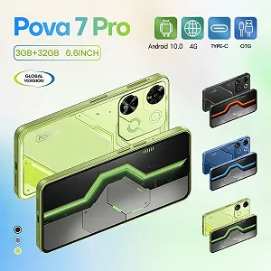 Смартфон JoyHandy Pova7Pro 4G 6.6" HD 3/32 ГБ 5000 мАч Зеленый synthetic.ua - Фото 1