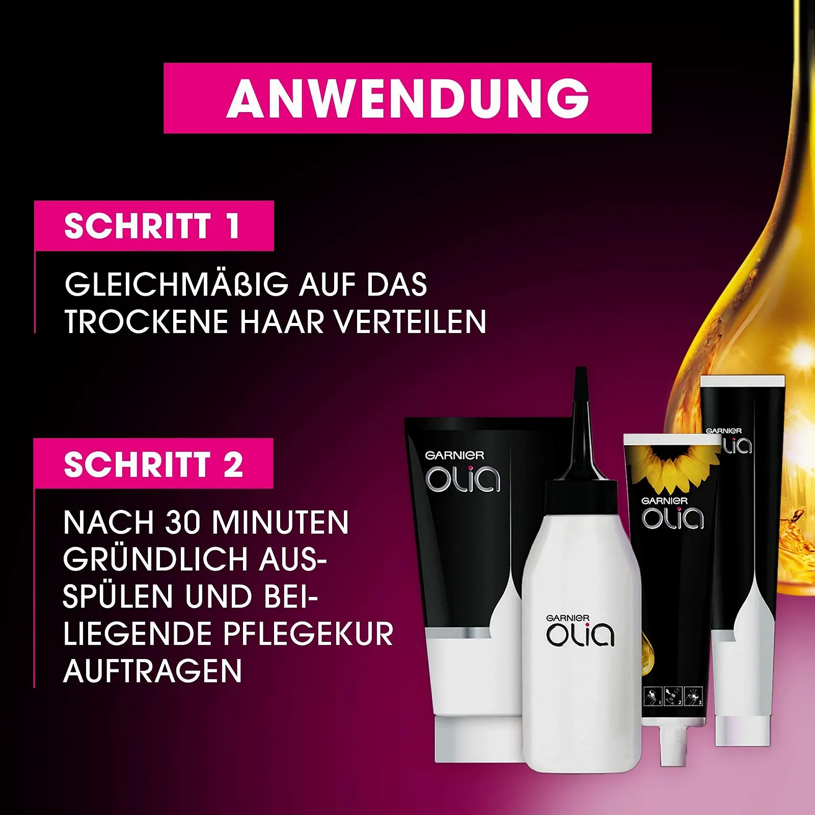 Фарба для волосся Garnier Olia 9.30 Карамельне золото, 60 г, фото №5