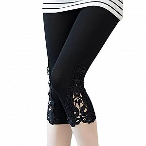 Шорты Minetom Кружевные Женские Летние Capri 3/4 С высокой талией - Фото 1