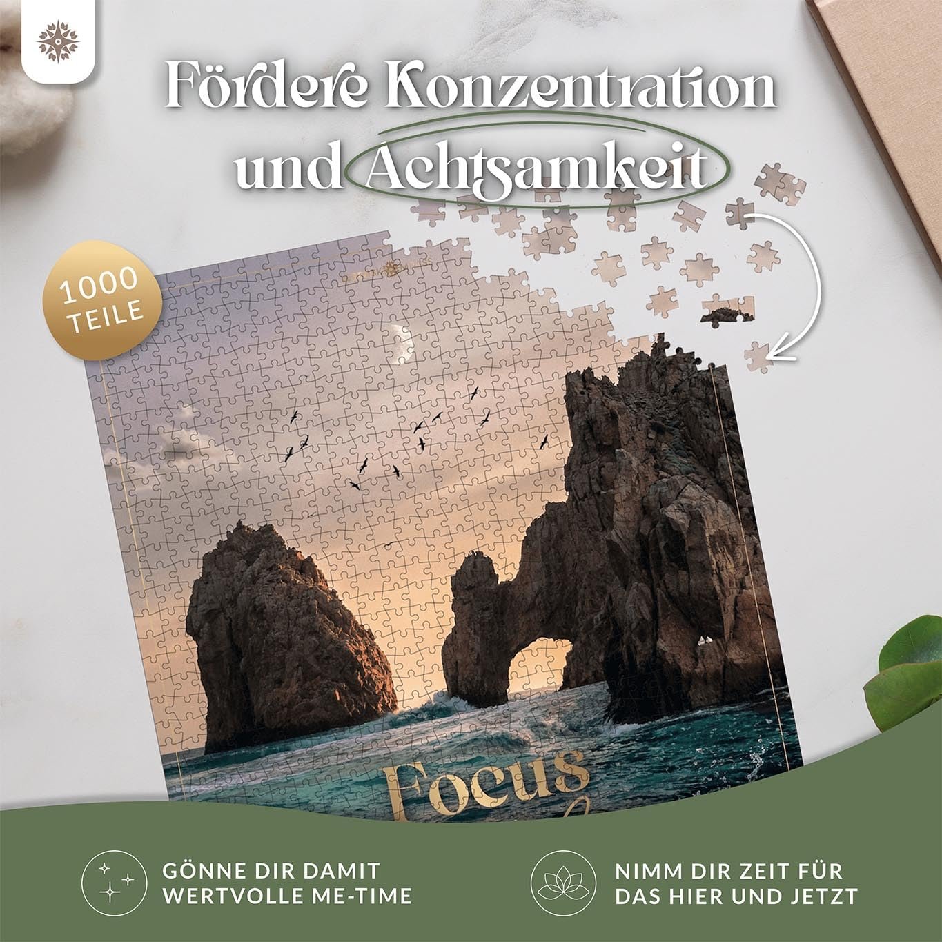 Пазл Lebenskompass Sea 1000 елементів для дорослих та дітей від 14 років яскраві кольори, фото №4