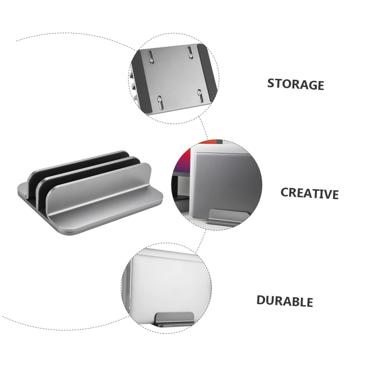 Вертикальная Подставка для Ноутбука из Алюминиевого Сплава, фото №3