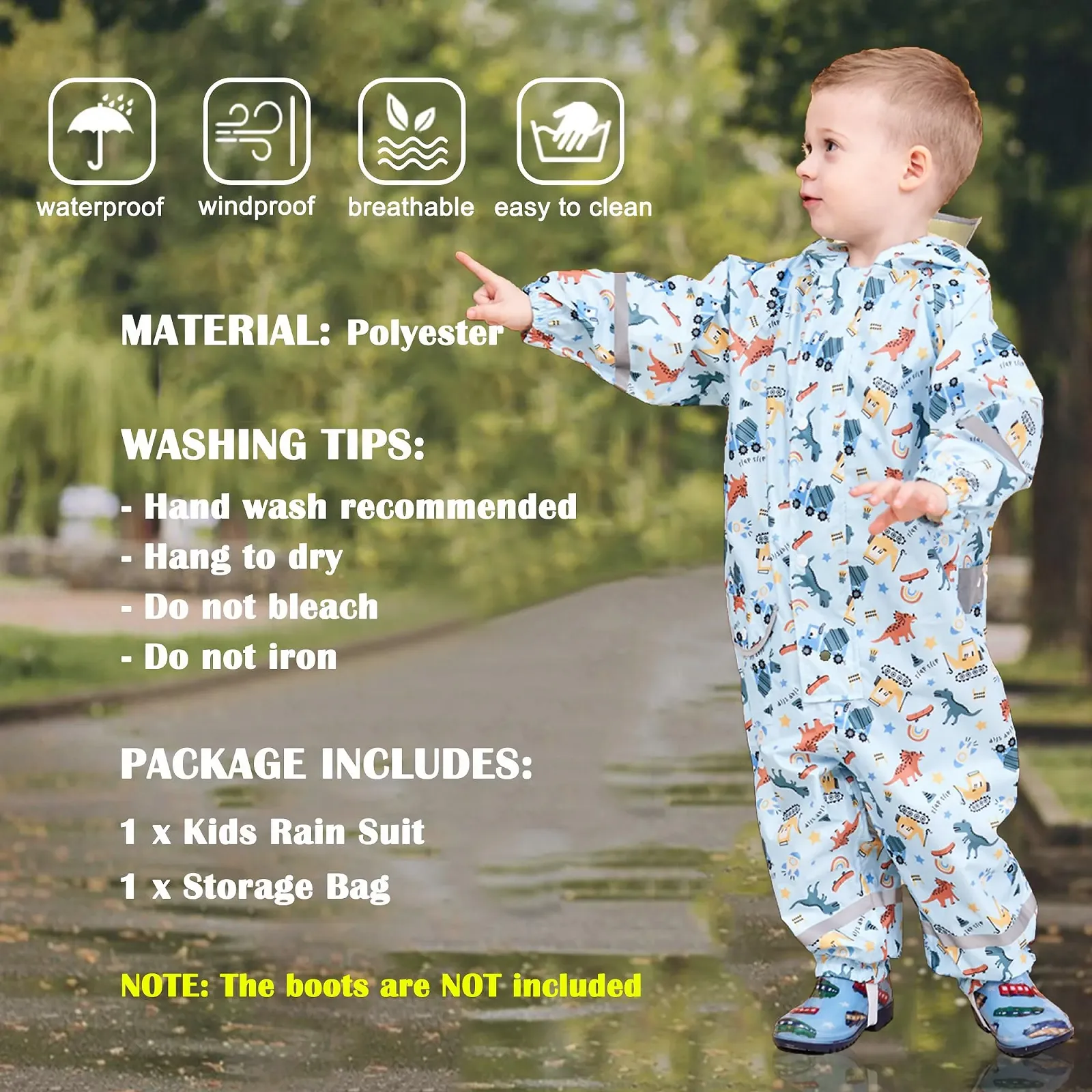 Дощовик Fewlby Комбінезон Дощовий Дитячий, фото №3