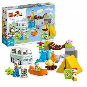 Конструктор LEGO DUPLO Disney 10997 Mickey and Friends Camping Adventure з автодомом & DUPLO 10988 The Bus Ride, іграшкова маршрутка для розвинення соціальних навичок synthetic.ua - Фото 1