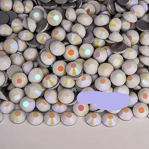 Стразы Плоские SS6-SS30 Стеклянные без термофиксации для дизайна ногтей, как на фото, SS8 - 1440 шт - Фото 1