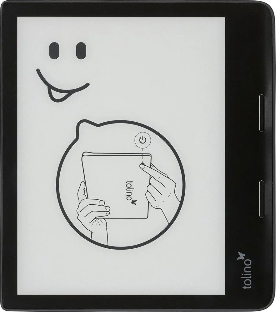 Електронна книга 8" Tolino Epos 3 / 32 ГБ / Android 8.1 / Wi-Fi / Сенсорний E-Ink екран (1440 × 1920) / Налаштовувана яскравість / Вологозахищеність IPX8 / Чорна, фото №1