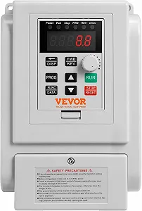 Частотный преобразователь VEVOR AT1-2200X / 2.2 кВт / 10 А / 0-400 Гц / Серый synthetic.ua - Фото 1