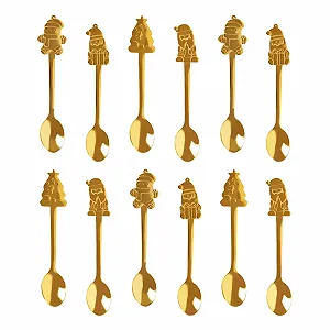 Набір з 12 різдвяних ложок - Фото 1